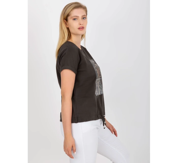 Tričko RV TS 0237.84P dark khaki