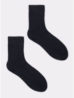 Yoclub Pánske hladké čierne ponožky 6-pack SKA-0055F-3400 Black