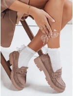 Dámské semišové béžové mokasíny Dstreet model 21992434 - FashionStreet