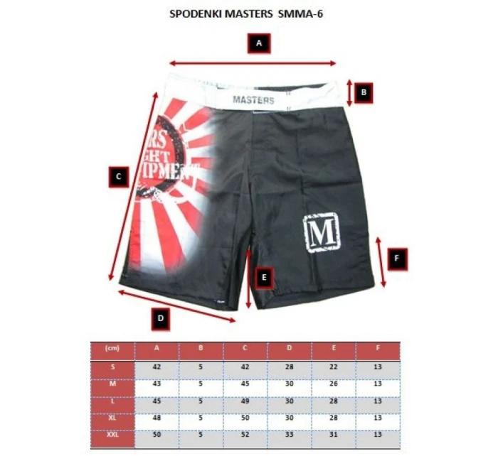 Šortky MASTERS MMA - SMMA-6
