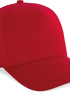 K-up KP 116 5-panelová čiapka s šiltom 20.0116 cherry red