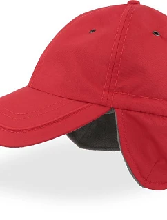 6 panelová kšiltovka s ochranou uší red model 22542246 - Atlantis Headwear