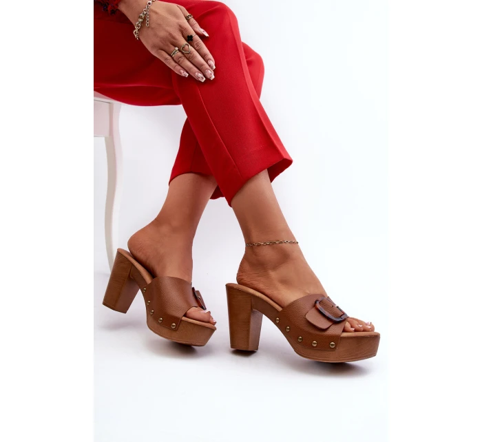 Dámské sandály s hnědé model 21661240 - EVENTO