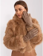 Rękawiczki AT RK model 19161951 ciemny bezowy - FPrice