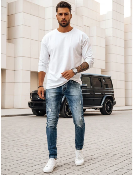 Pánské tmavě modré džínové kalhoty Dstreet model 21968996 - FashionStreet