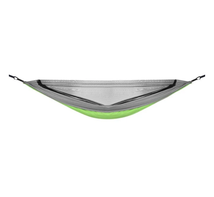 CHLADNÝ TURISTICKÝ HAMMAK PRE 2 OSOBY 300x140 cm S ODSTRAŇOVATEĽNÝM MOSKETOM