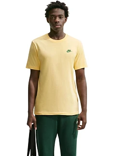 Pánské tričko Nike Club Tee, žluté, AR4997 723