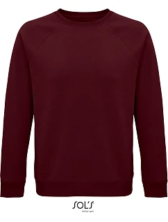 SOL'S Space Unisex raglánová mikina z bio bavlny model 22524274 burgundy