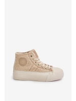 Zateplené Dámské Tenisky S Kožíškem  Big Star Béžové model 21675253 - Big Star Shoes