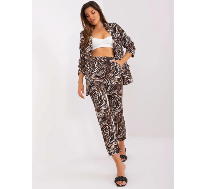 DHJ nohavice SP 13926 6.60P čierna béžová