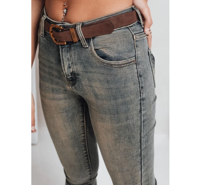 Dámské úzké džíny s páskem modré Dstreet model 21992796 - FashionStreet