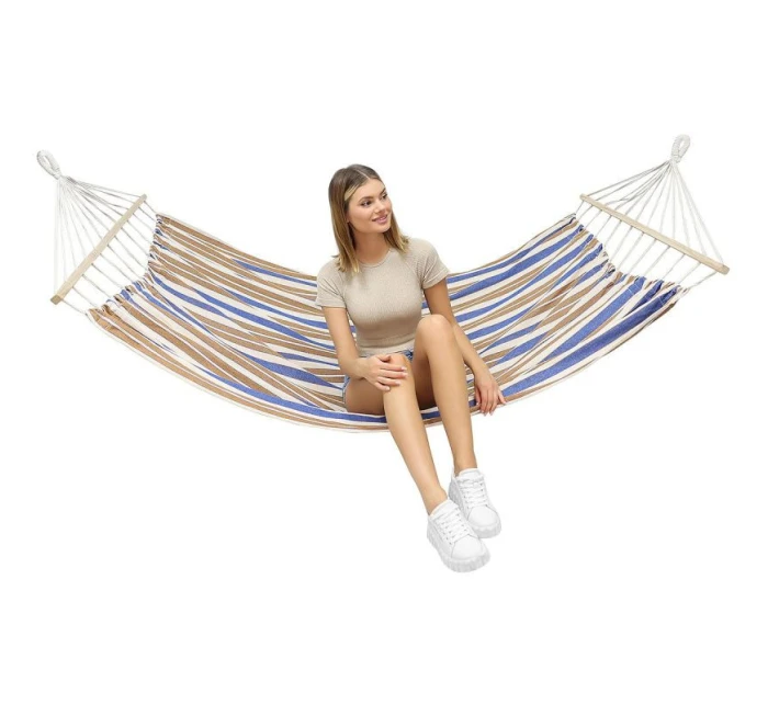 ZÁHRADNÝ HAMMAK 1 OSOBA 200x100 cm s tyčou 1052182