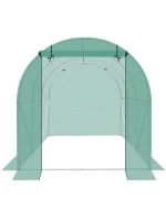SKLENÍK ZÁHRADNÝ TUNEL 200X300X200CM PE KONŠTRUKCIA ZELENÁ OCEĽ