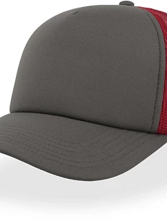 Atlantis Headwear Rapper – 5-panelová sieťovaná čiapka 33.2070 šedá/červená