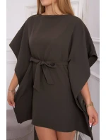 Oversize khaki netopýří šaty