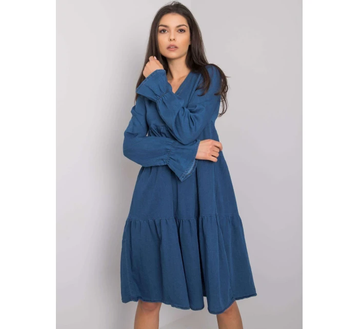 Šaty RO SK model 16205206 tmavě modrá - FPrice Šaty RO SK model 16205206 tmavě modrá - FPrice