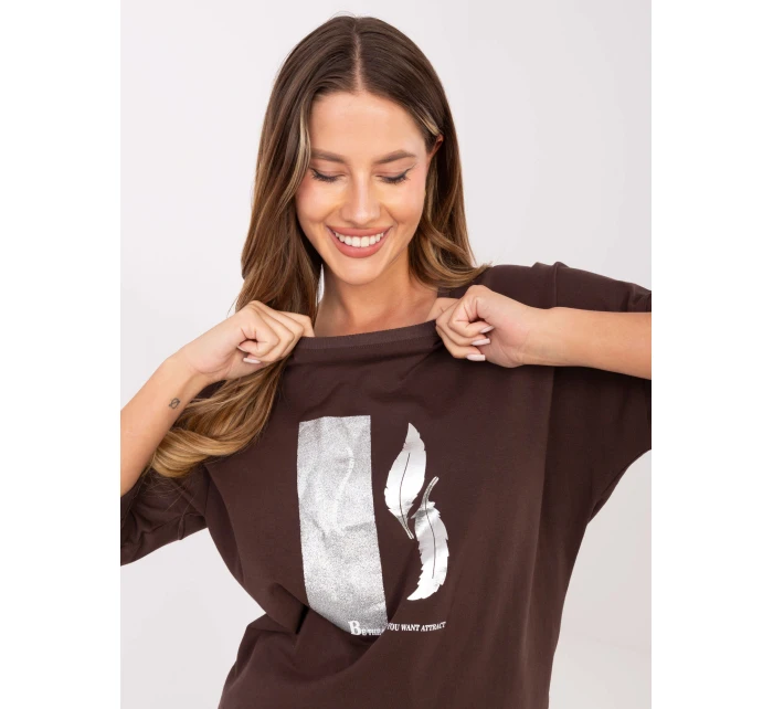 Blúzka RV BZ A820.27P tmavohnedá Blúzka RV BZ A820.27P tmavohnedá