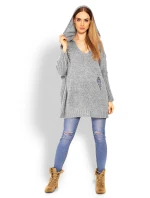 Dlhý sveter model 114560 PeeKaBoo