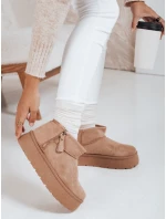 Dámské sněhule na platformě béžové Dstreet model 21992062 - FashionStreet Dámské sněhule na platformě béžové Dstreet model 21992062 - FashionStreet