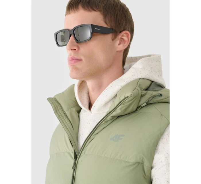 Pánska páperová košeľa bez rukávov s prírodnou výplňou 4F 4FWAW24TVJAM148-43S