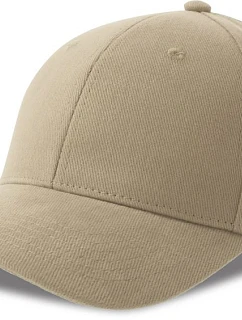 Atlantis Headwear Pilot-S 6-panelová čiapka z hrubej bavlny 33.0273 khaki