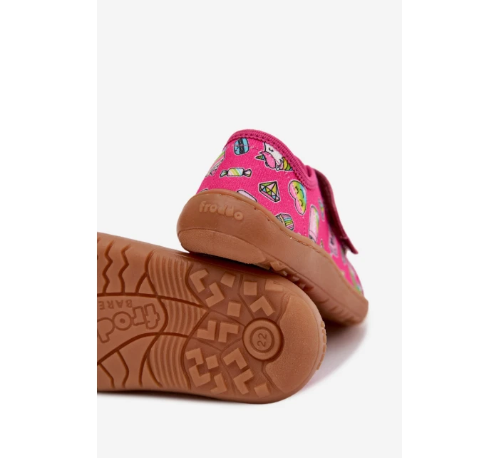 Dětské domácí papuče Barefoot Canvas model 22007283 - Froddo Dětské domácí papuče Barefoot Canvas model 22007283 - Froddo