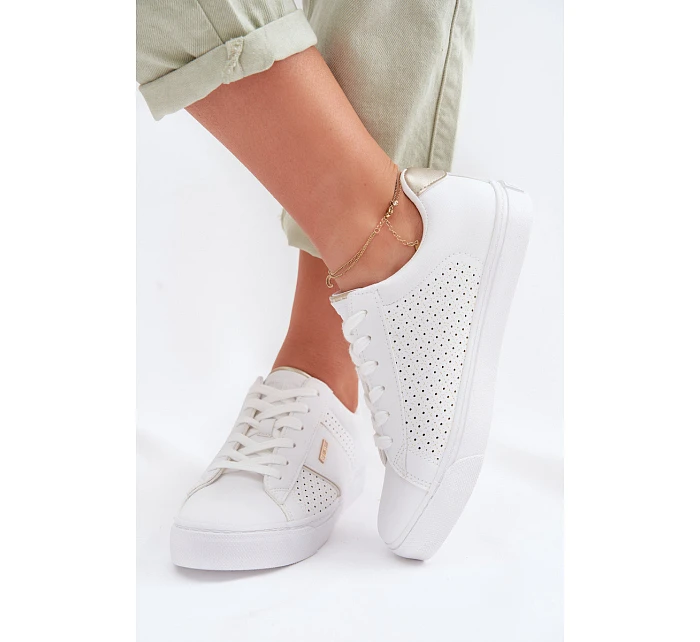 Dámské perforované tenisky Big Star model 22042645 Bílé - Big Star Shoes