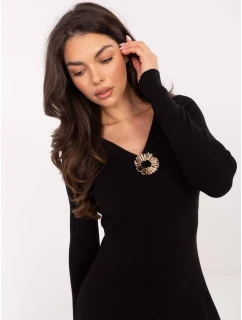 PM SK šaty DF61033.58 čierne