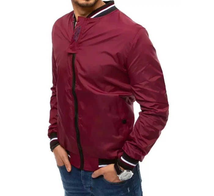 Pánská přechodná bunda bordó Dstreet model 21962868 - FashionStreet