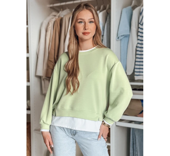 Dámská oversize mikina mint Dstreet model 21986550 - FashionStreet Dámská oversize mikina mint Dstreet model 21986550 - FashionStreet