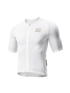 Rockbros YDDX011 Cyklistický dres Diamond s krátkym rukávom - veľkosť M - biely