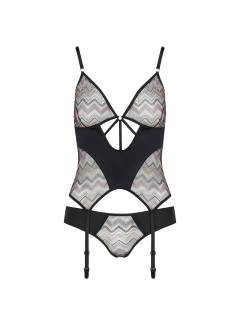 Korzet Casmir Lagerta farba:čierna