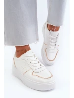 Dámské tenisky na platformě bílé model 21656769 - Boto