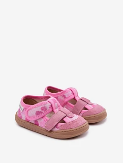 Dětské barefoot Růžové Třpytivé Srdce model 22101037 - Milami