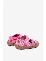 Dětské pantofle Barefoot Růžové model 22101047 - Milami Dětské pantofle Barefoot Růžové model 22101047 - Milami