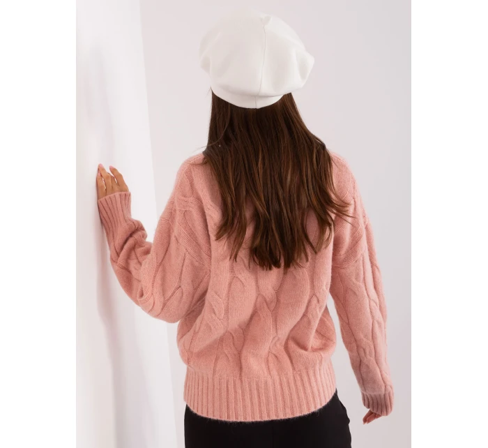 Czapka AT CZ model 18917586 ecru - FPrice Czapka AT CZ model 18917586 ecru - FPrice