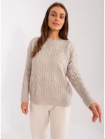 Sweter AT SW model 18895493 jasny beżowy - FPrice