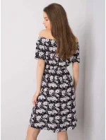 Šaty D73771M30244B čiernobiele