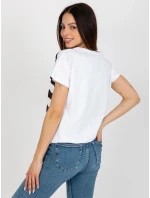 Bluzka RV BZ model 18547375 biało czarny - FPrice Bluzka RV BZ model 18547375 biało czarny - FPrice