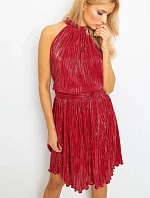 Dámske skladané šaty 1407 - FPrice