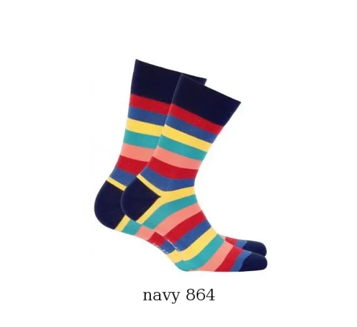 Pánske ponožky Wola Perfect Man vzorované W 94N03 Casual