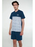 Pyžamo s knoflíkovou légou model 19698512 - Vamp