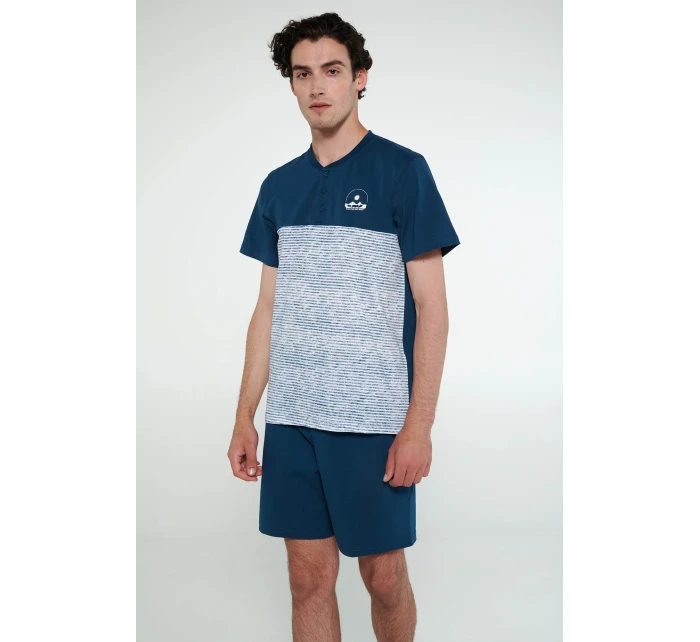 Pyžamo s knoflíkovou légou model 19698512 - Vamp