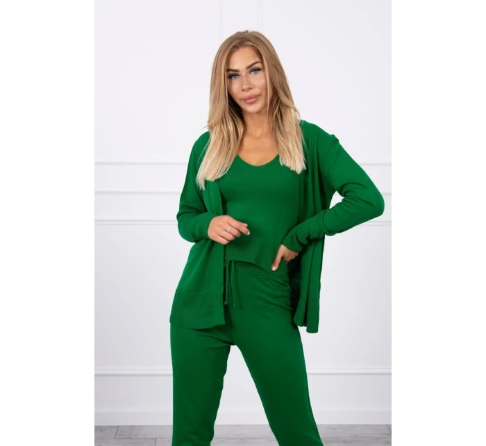 Súprava svetrov 3-dielna zelená