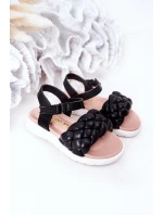 Dětské Pletené Sandály Černé model 21555204 - Boto