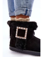 Śniegowce Ocieplane Z Klamrą Czarne Dulca Śniegowce Ocieplane Z Klamrą Czarne Dulca