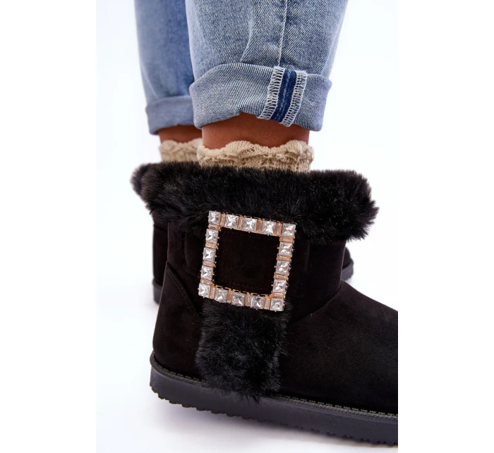 Śniegowce Ocieplane Z Klamrą Czarne Dulca Śniegowce Ocieplane Z Klamrą Czarne Dulca