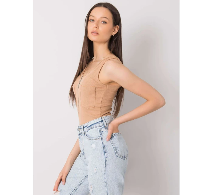 Dámský top DHJ TP model 15430253 velbloud - FPrice Dámský top DHJ TP model 15430253 velbloud - FPrice