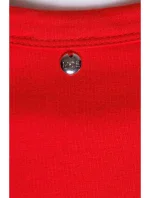 šaty s výřezem na noze červené model 19660890 - Moe