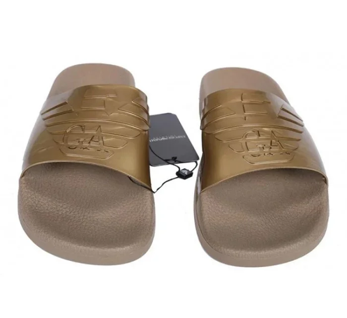 Šľapky X4PS02 zlatá - Emporio Armani